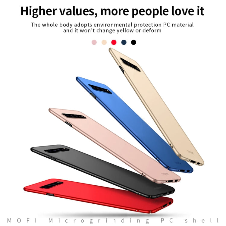 For Galaxy S10 5G MOFI Frosted PC Ultra-thin Hard Case(Black)