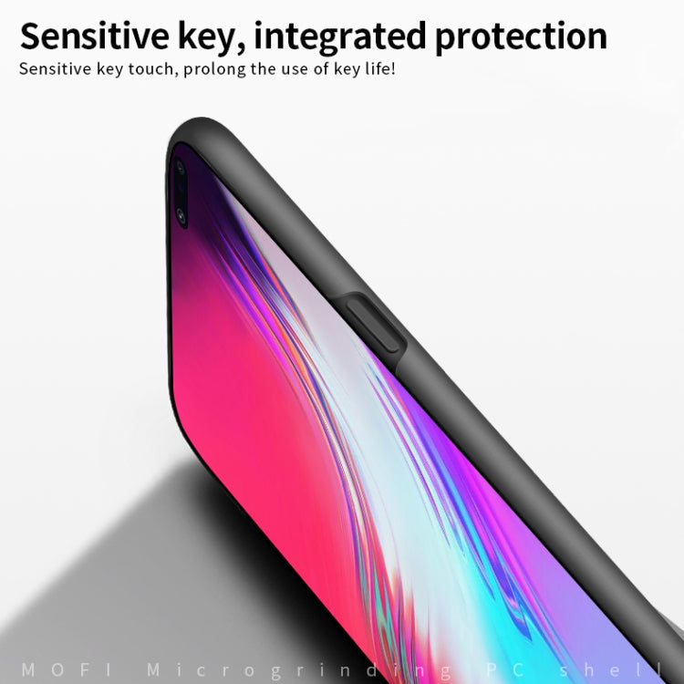 For Galaxy S10 5G MOFI Frosted PC Ultra-thin Hard Case(Black)