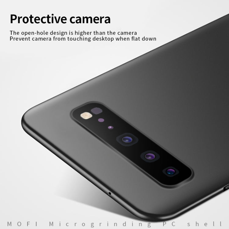 For Galaxy S10 5G MOFI Frosted PC Ultra-thin Hard Case(Black)