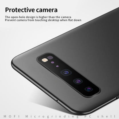 For Galaxy S10 5G MOFI Frosted PC Ultra-thin Hard Case(Black)