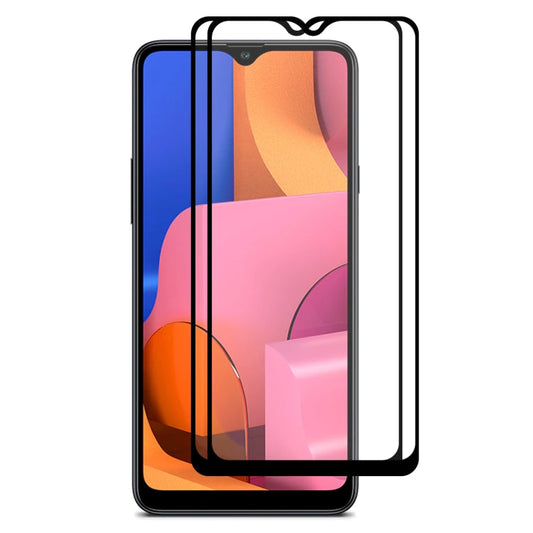 Pour Galaxy A20s 2 PCS ENKAY Hat-prince Verre Trempé Colle Totale 0.26mm 9H 2.5D Couverture Complète