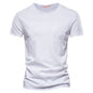100% Cotton Men T-shirt Casual Soft Fitness Summer Thin T-shirts Men's Home Clothes O-Neck Short Sleeve Soild T Shirt for Men