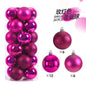 24pcs 3cm Christmas Balls Christmas Tree Ornaments Ball Xmas Hanging Tree Pendants Home Party Christmas Tree Decor New Year Gift