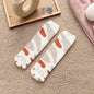 Autumn Winter Coral Velvet Socks Cute Cat Claw Socks For Women Children Girls Middle Tube Thickened Sleep Socks Home Floor Socks