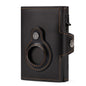 Anti-scan Magnet Credit Card Holder Wallet Genuine Leather Automatic Pop Out Aluminum Smart Wallets Luxury AirTag Purse Set