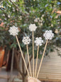 50Pcs/set Christmas Fruit Sticks Disposable Bamboo Sticks Snowflake Christmas Tree Elk Santa Claus Snowman Sticks Xmas Ornaments