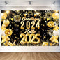 2025 Happy New Year Backdrops for Christmas Photography Decor Background Fireworks Celebrate Party Family Poster Photo Props