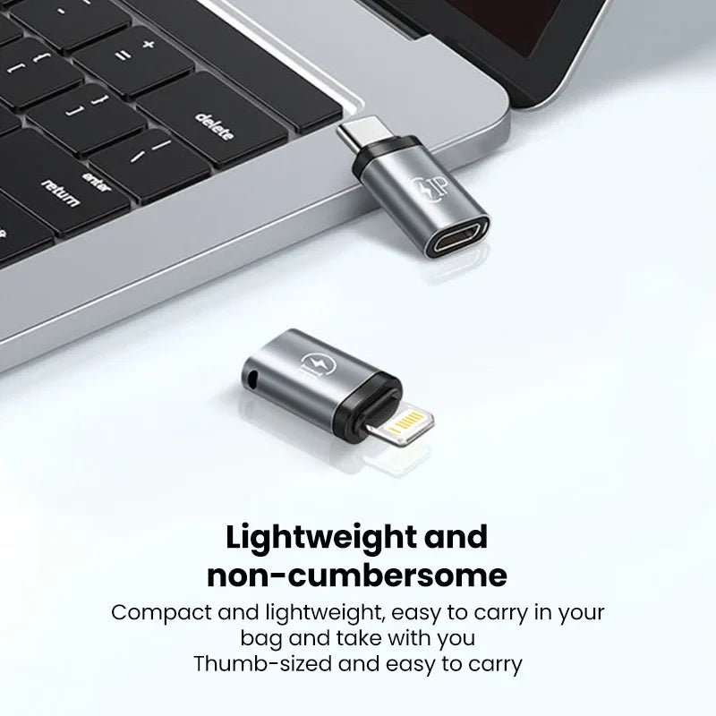 USB Cable Converter Lightning To USB C Adapter 20W Ios to Type-C Adaptador for IPhone 15 14 13 Pro Max Huawei Xiaomi Samsung