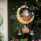 2024 Christmas Window Stickers Santa Claus Xmas Tree Cartoon Glass Decal Merry Christmas New Year Holiday Decorations for Home