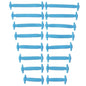 16pcs/lot Silicone Shoelaces No Tie Shoelaces 12 colors Elastic Lace Shoelace Creative Lazy Silicone Laces Rubber Lace
