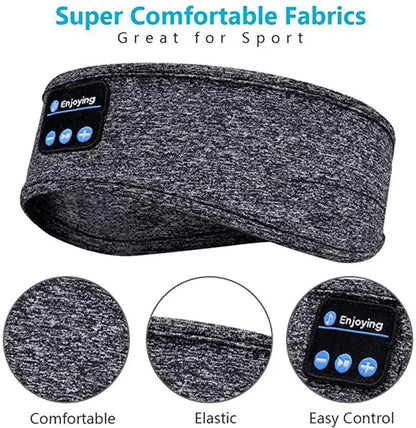 2024 Bluetooth Earphones Sports Sleeping Headband Elastic Wireless Headphones Music Eye Mask Wireless Bluetooth Headset Headband