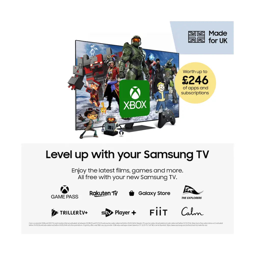 Samsung QE55Q7FA, 55 Inch QLED Q7F AI Smart TV