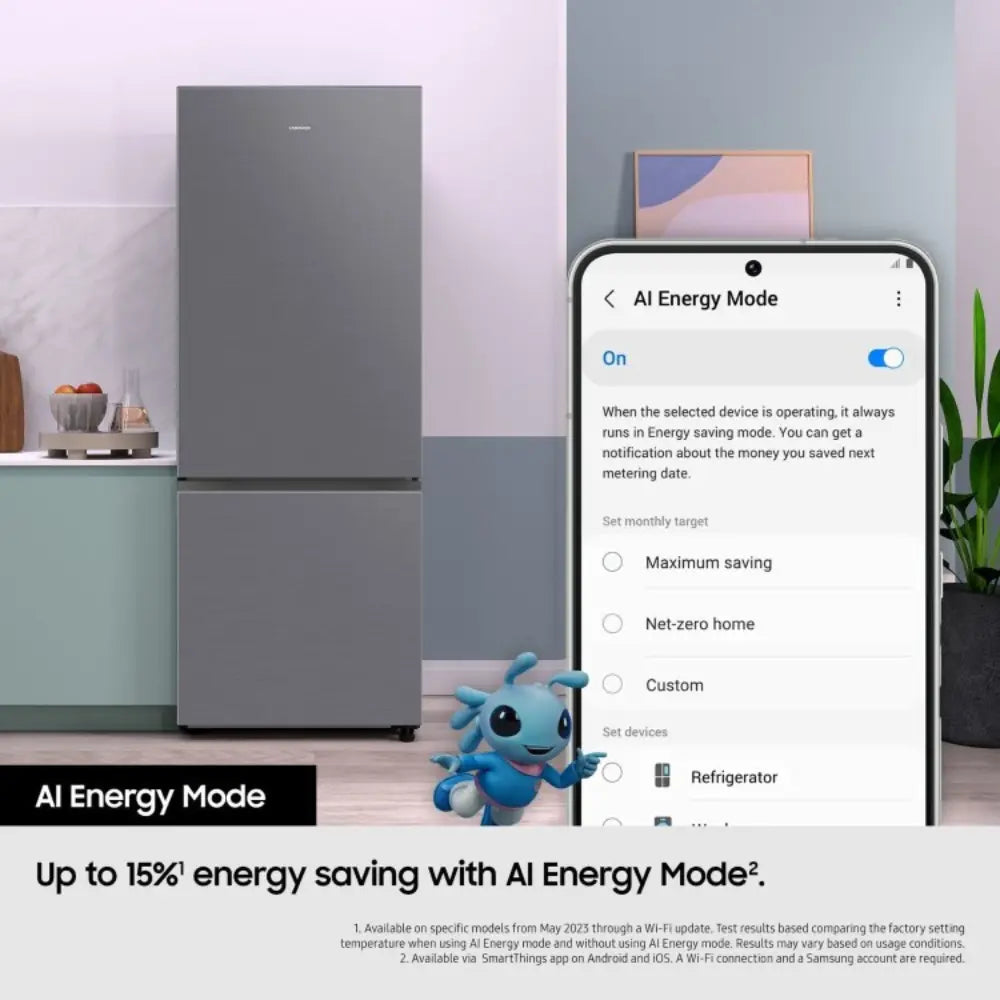 Samsung RB53DG703CB1EF Wifi Connected 203cm High 60/40 No Frost Fridge Freezer