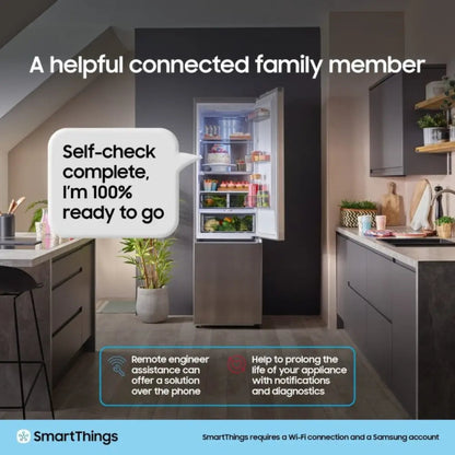 Samsung RB53DG703CB1EF Wifi Connected 203cm High 60/40 No Frost Fridge Freezer
