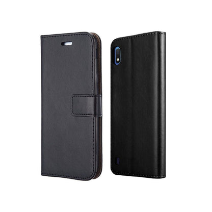 Étui portefeuille à rabat en cuir pour Samsung Galaxy A10s