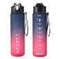 1PCS 800ML Large Capacity Sports Water Bottle Leak Proof Colorful Plastic Cup Drinking Outdoor Travel Portable Gym Fitness Jugs