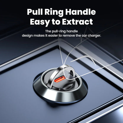 Toocki 45W USB C Car Charger for Samsung S23 S22 S21 Xiaomi Huawei QC PD Fast Charging Car Phone Charger for iPhone 15 14 13 12