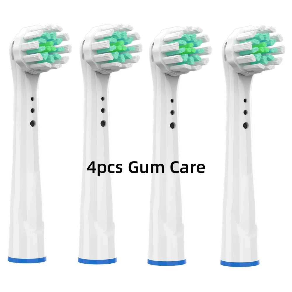4/8PCS Replacement Brush Heads for Oral B Electric Toothbrushes Floss Cross Action 3D Pro White Precision Standard Daily Clean