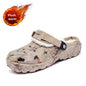 YRZL Winter Colgs Slippers Men's Shoes Men Beach Working Garden Shoe Home Soft Plush Slippers Bedroom Fuzzy Shoes Indoor Outdoor