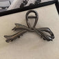 1 Multi-color Irregular Bow Large Grab Clip WOMEN'S Back Hair Clip Simple Design Advanced Sense Shark Clip Suitable for Daily US