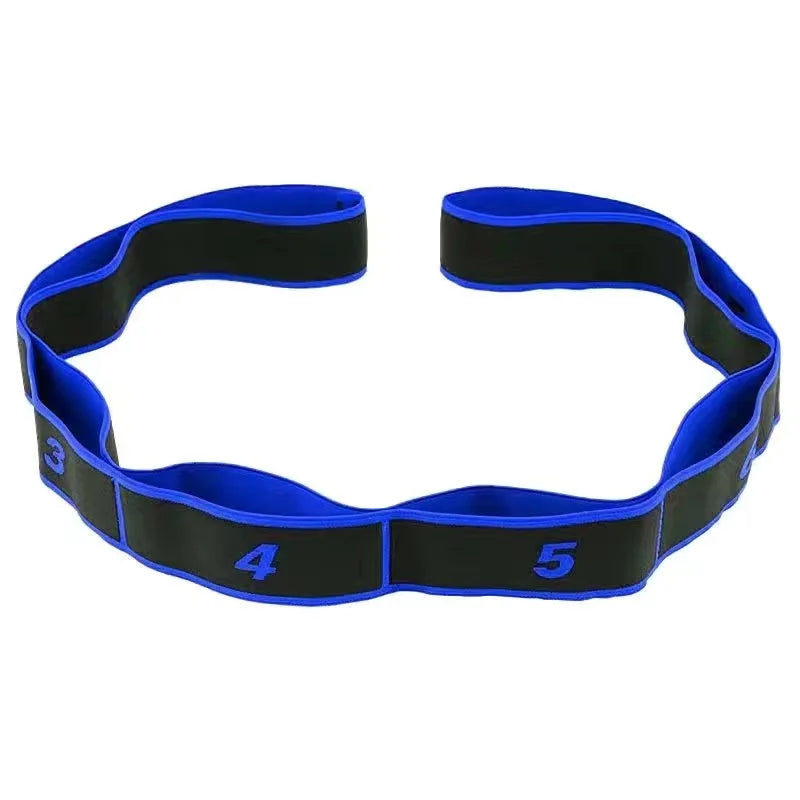 Yoga Stretch Resistance Bands Adult High Elasticity Multi-Segment Belt Yoga Assisted Stretching Belt Yoga Fitness Products