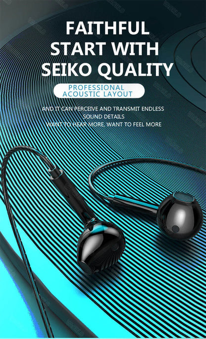 VAORLO 3.5mm/Type-C Wired Headphones Heavy Bass In Ear Earphone With Mic USB C Stereo Earbuds Gaming Headset For Samsung iPhone