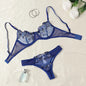 2-Pieces Fancy Sexy Lingerie Set Woman Semi-Sheer Women's Underwear Embroidery Beautiful Bra And Panty Sets Erotic Outfits