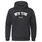 NEW YORK Letter U.S.A City Print Hoody Men Fashion Casual Long Sleeves Hooded Loose Oversize Pullover Hoodie Street Sweatshirt