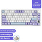 Ajazz AK820/AK820Pro Gaming Mechanical Keyboard Bluetooth 5.1/Wireless/C-Wired Customized Keyboard with Knob Hot Swapping Gasket