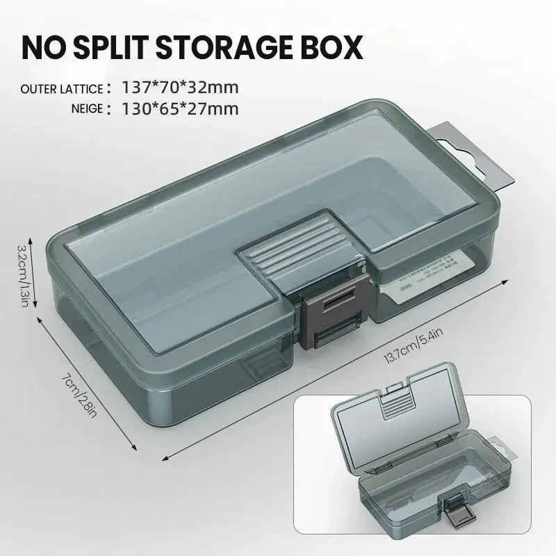 AIRAJ Plastic Tool Parts Box Storage Screw Box Tool Classification Electronic Component Drill Bit Accessories Thickened Grid Box