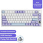 Ajazz AK820/AK820Pro Gaming Mechanical Keyboard Bluetooth 5.1/Wireless/C-Wired Customized Keyboard with Knob Hot Swapping Gasket