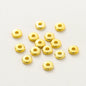 14K/18K Gold Plated 10-30Pcs 3/4/5/6/8mm Spacer Beads for DIY Necklace Bracelet Jewelry Making Supplies Accessories Wholesale