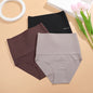3PCS/Set Women High Rise Seamless Shapewear Bodysuit Ice Silk Tummy Control Butt Lifter Briefs Female Slimming Soft Underwear