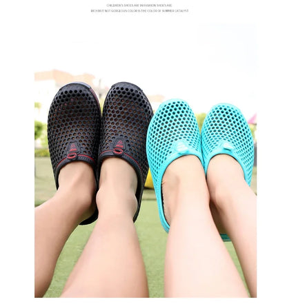 YRZL Mens Slippers Beach Shoes Unisex Hollow Outdoor Casual Men Beach Sandal Flip Flops Shoes Non-slip Size 36-45 Mens Slippers