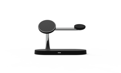 3 in 1 Wireless Charger Stand Magnetic For iPhone 12 13 14 15 Fast Charging Station for Apple Watch 9 8 7 6 5 Airpods 2 3 Pro