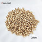 18K Gold Plated Brass Spacer Beads For Jewelry Making Materials,Separators For Beads, Striped Cut Flower Beads For Needlework