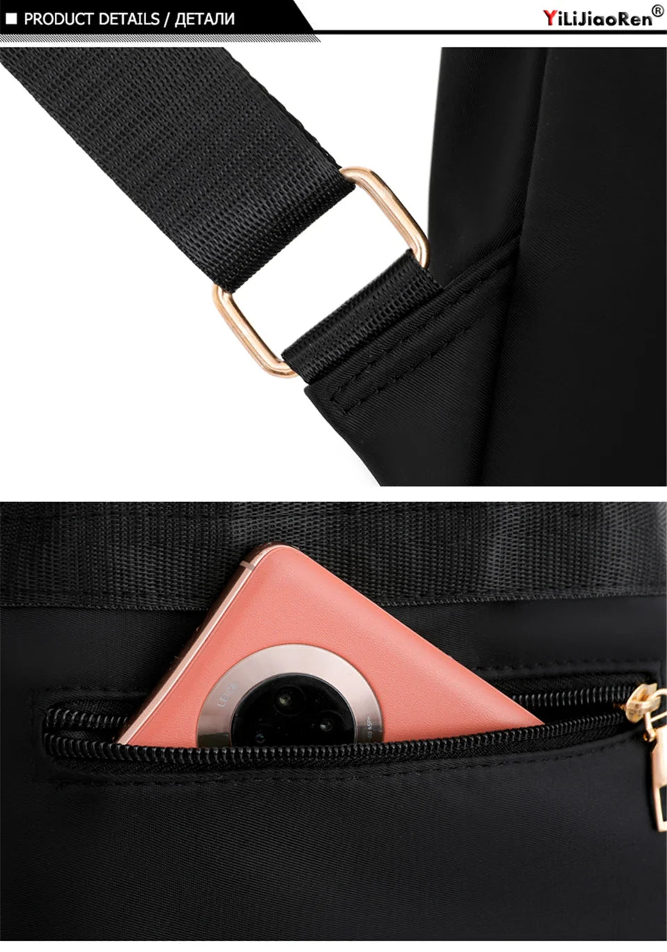 Sac à Dos Mode Femme, Sacs à Dos en Nylon de Haute Qualité, Grand Sac de Voyage pour Femmes, Grands Cartables pour Filles Adolescentes, Sac à Bandoulière