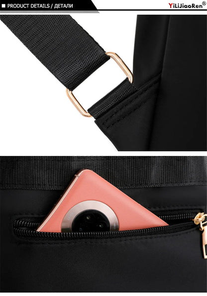 Sac à Dos Mode Femme, Sacs à Dos en Nylon de Haute Qualité, Grand Sac de Voyage pour Femmes, Grands Cartables pour Filles Adolescentes, Sac à Bandoulière