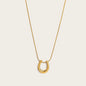YACHAN New In U-Shaped Stainless Steel Pendant Necklace for Women 18K Gold Plated Waterproof Snake Chains Trendy Jewelry