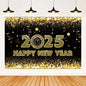 2025 Happy New Year Backdrops for Christmas Photography Decor Background Fireworks Celebrate Party Family Poster Photo Props