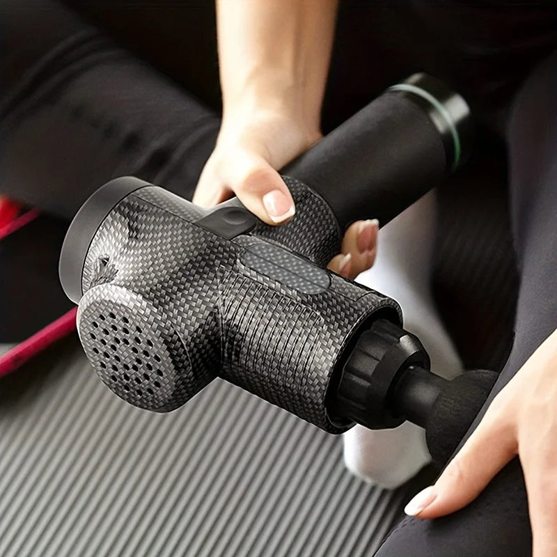 Massage Gun Fascia Deep Muscle Relax Body Neck Massager Electric Fitness Equipment Noise Reduction Male Female