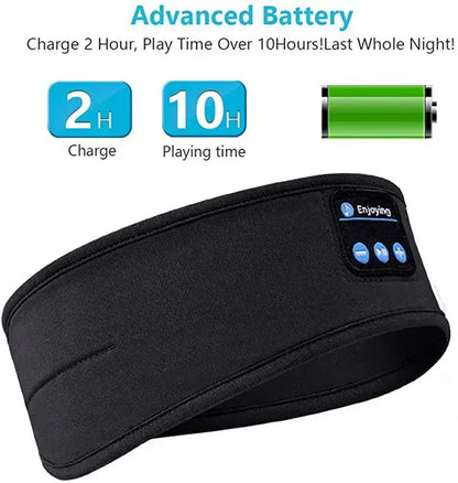 2024 Bluetooth Earphones Sports Sleeping Headband Elastic Wireless Headphones Music Eye Mask Wireless Bluetooth Headset Headband