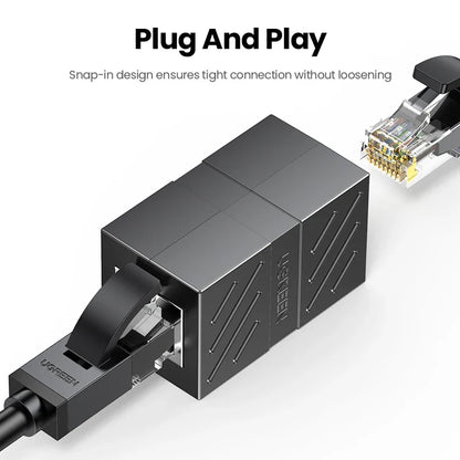 UGREEN Connecteur RJ45 Rallonge Réseau Ethernet pour Câble Ethernet Cat7 Cat6 Cat5e Adaptateur Gigabit Femelle à Femelle