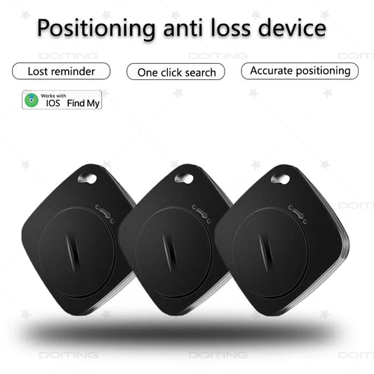 Works with Find My Long Distance Smart Tag GPS Tracker for Air Tag Key Finder Pet Wallet Bike Anti-lost Alarm Mini Locator iOS