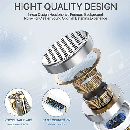 Original Type C Wired Headphone For Xiaomi Mi 14 13 12 Pro Ultra Lite 3.5MM Earphone Redmi Poco Huawei Samsung Earbuds Headset