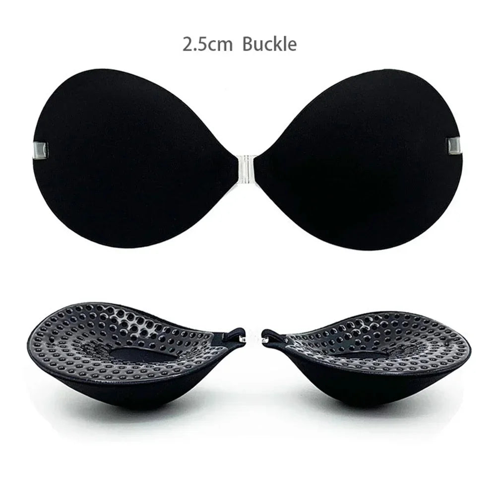 Thick Invisible Bra Thickened Chest Sticker Flat Chest Display Big Silicone Breast Sticker Bridal Wedding Dress 2.5CM/3.5CM/6CM