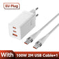 Toocki 67W GaN USB C Charger 65W Quick Charge QC 4.0 PD 3.0 45W Type C Fast USB Charger For iPhone 16 15 14  Pro Samsung MacBook