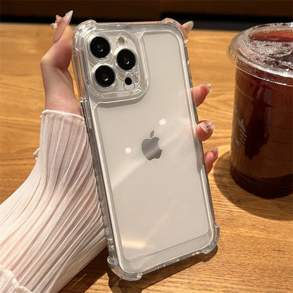 Étui antichoc transparent de luxe pour iPhone 15 14 13 12 11 Pro Max X Xs XR Max 7 8 Plus Coque pare-chocs
