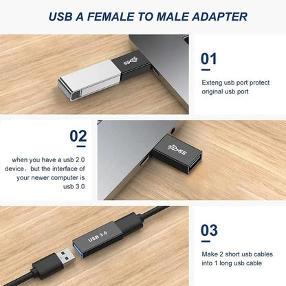 Universal USB 3.0 OTG Type C Adapter USB C Male to USB-A Male Female Converter for Macbook Huawei Samsung Xiaomi Ipad Connector