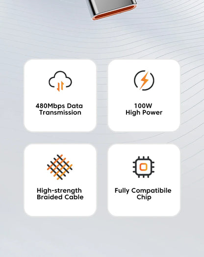 Toocki USB Type C Cable 100W Fast Charging 6A Type C Cable for Xiaomi Huawei P30 P40 Samsung POCO Realme Oneplus Data Wire